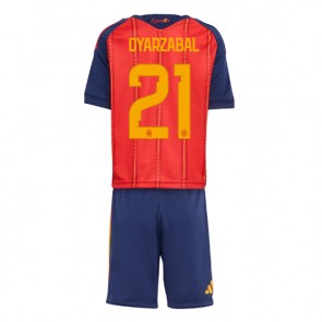 Španjolska Mikel Oyarzabal #21 Domaci Dres za Dječji SP 2026 Kratak Rukavima (+ kratke hlače)